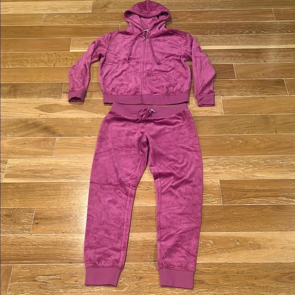 Juicy Couture Pink Track Pants & Hoodie Set